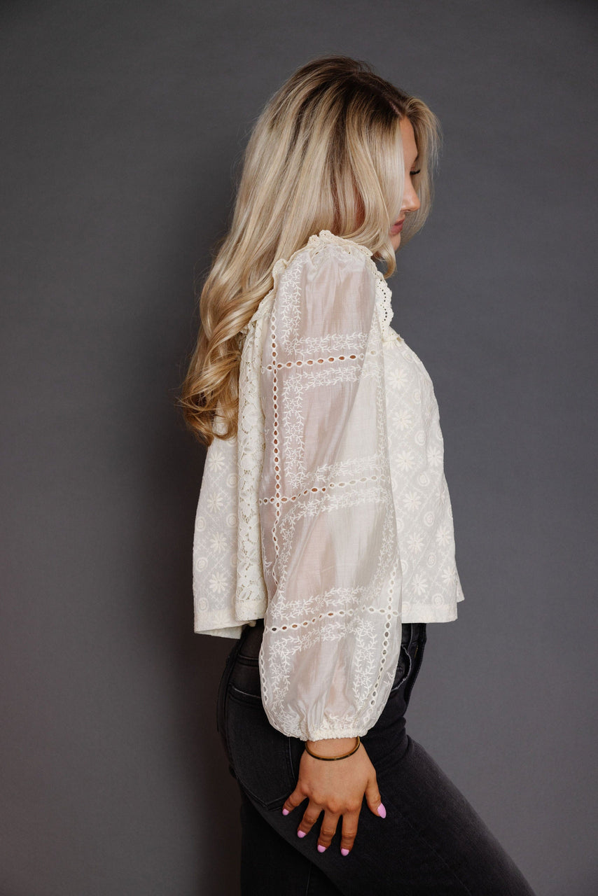 Celina Blouse in Cream