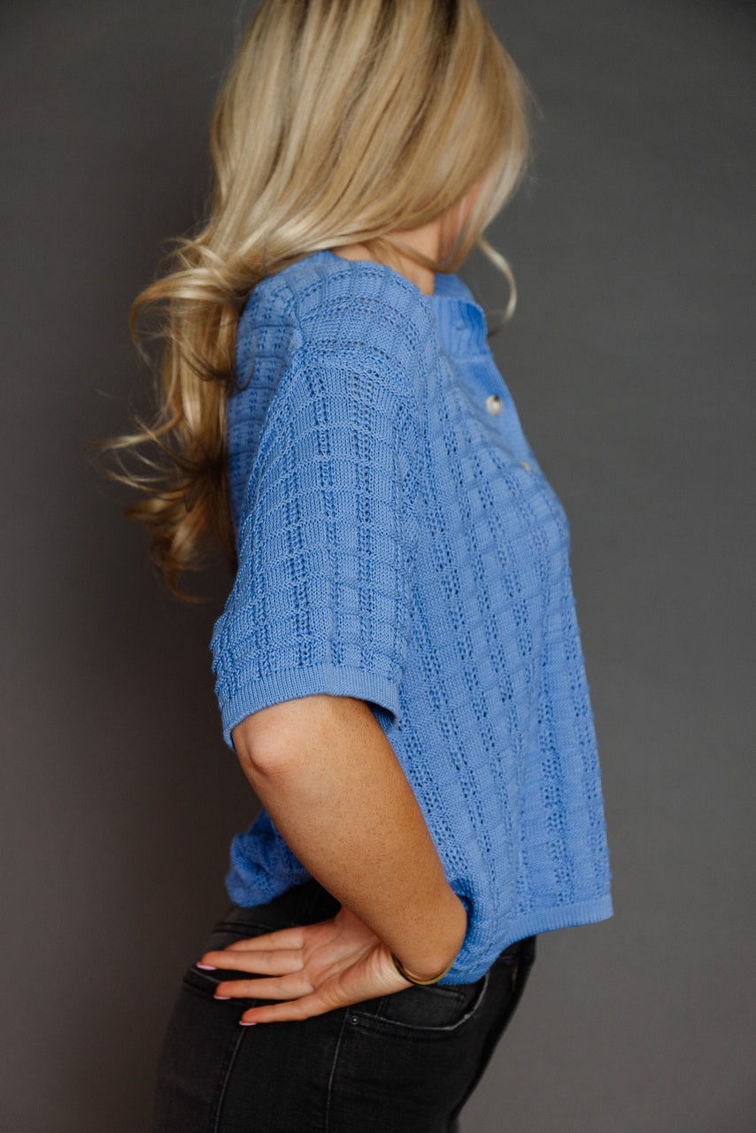 Dana Pointe Cardigan in Coastal