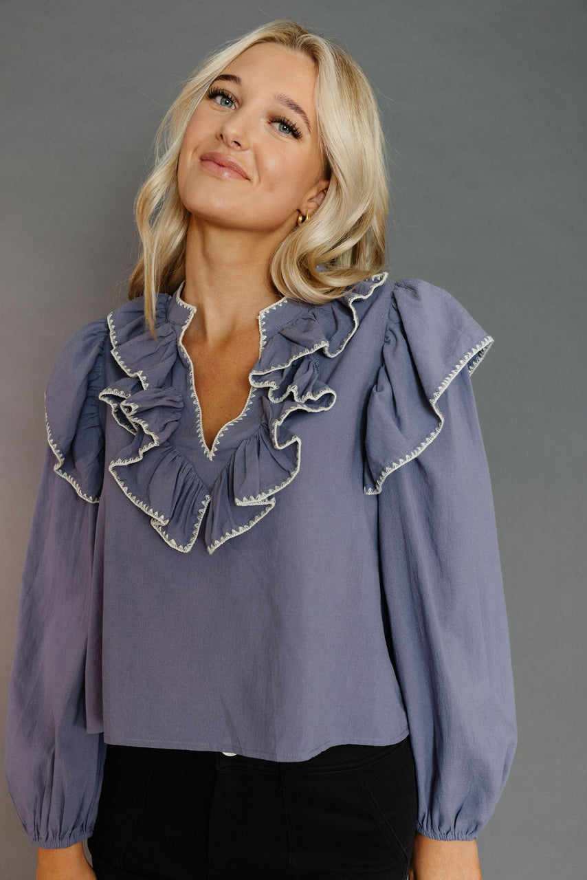 Loree Blouse in Chambray