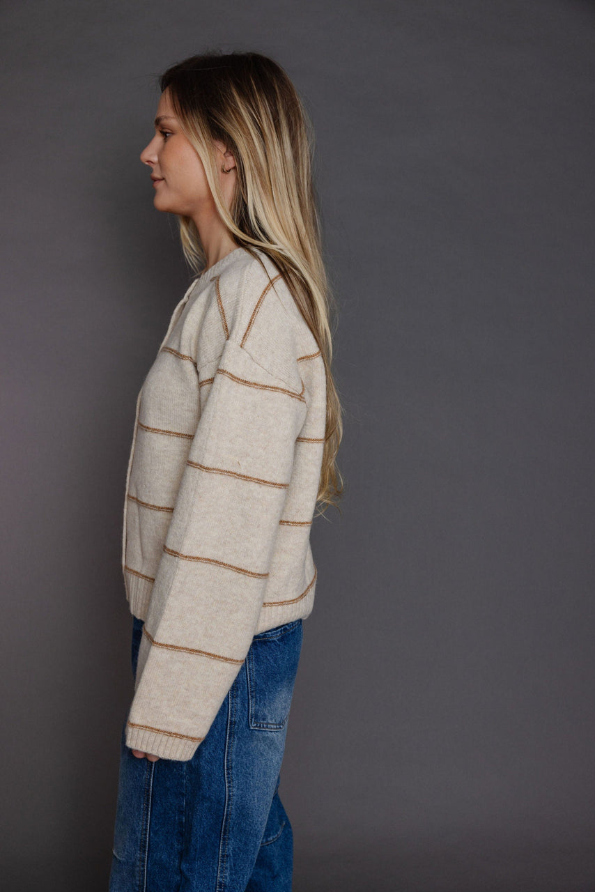 Milly Cardigan in Taupe