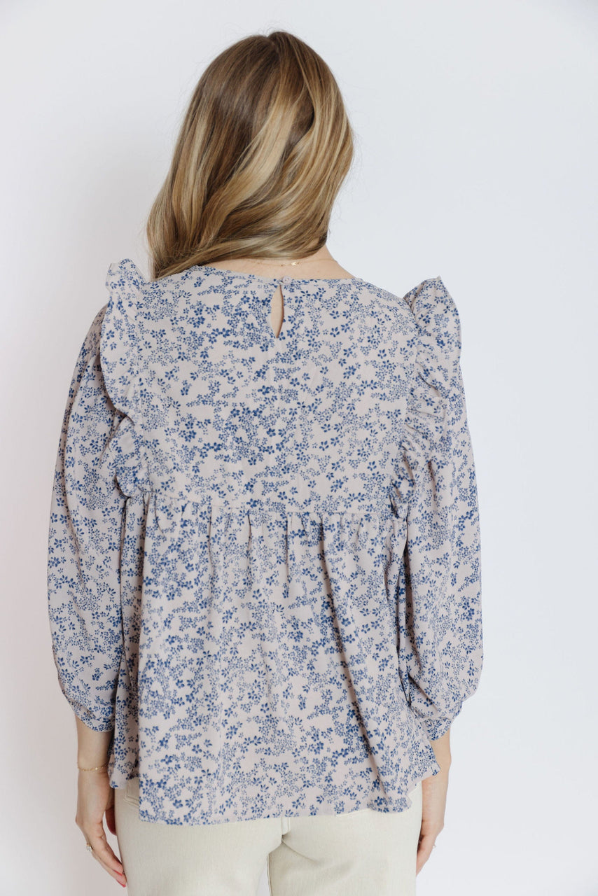 Anise Blouse in Almond Floral