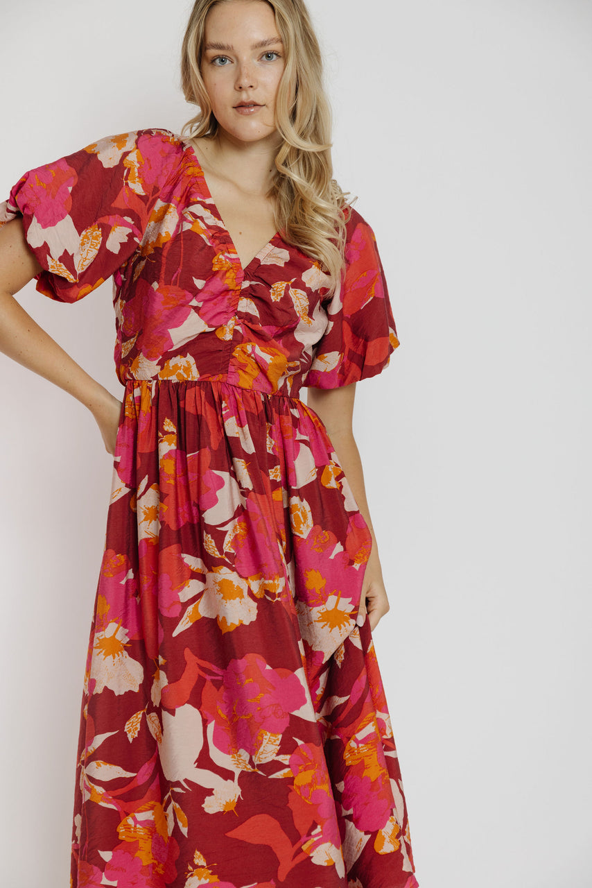 Annalee Dress in Rust Floral