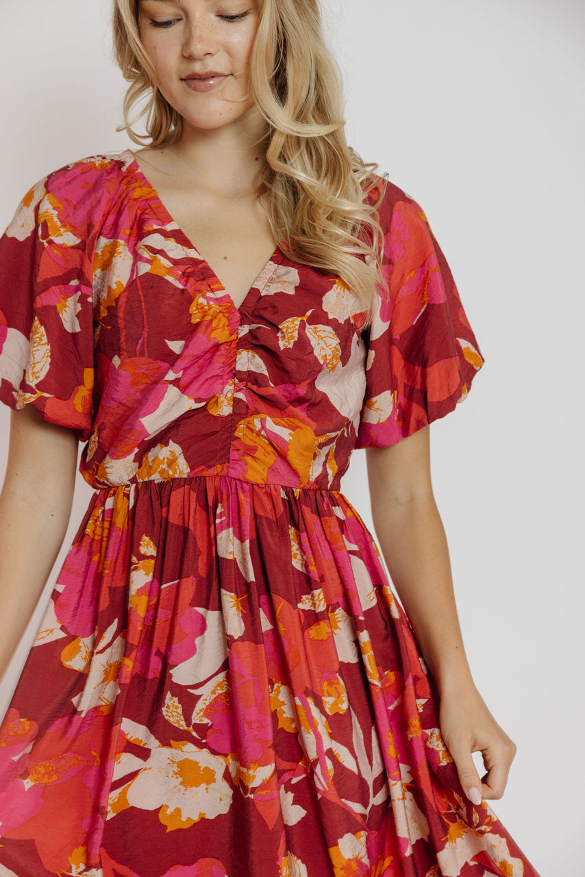 Annalee Dress in Rust Floral