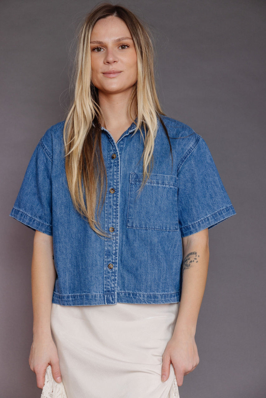 Rudy Blouse in Denim