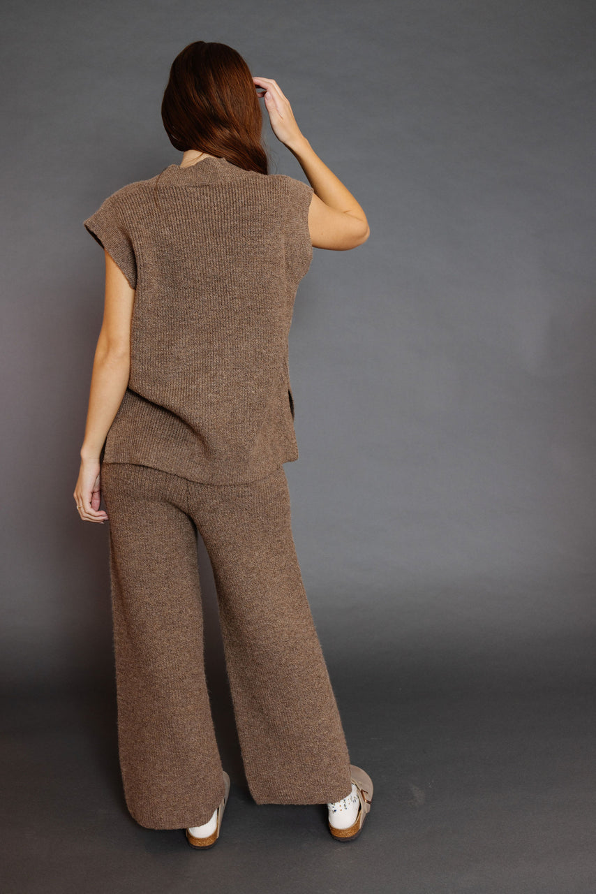 Lexi Sweater Pants in Brown