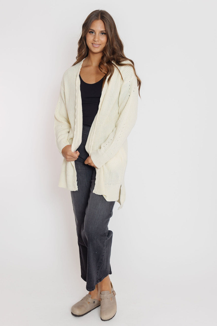 Othello Open Cardigan in Cream