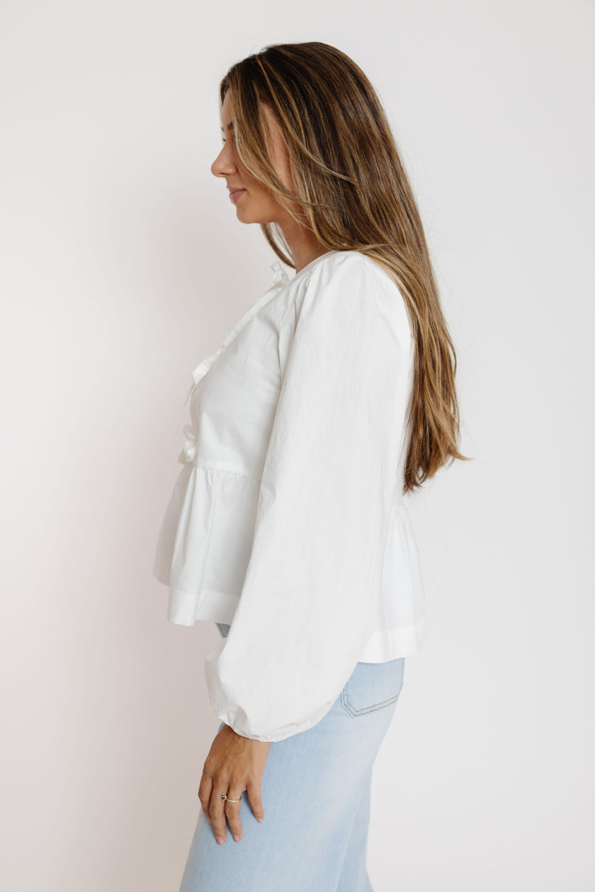 Ramsey Blouse in Off White