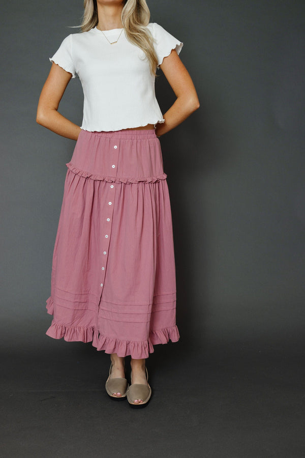 Sarah Skirt in Dusty Rose