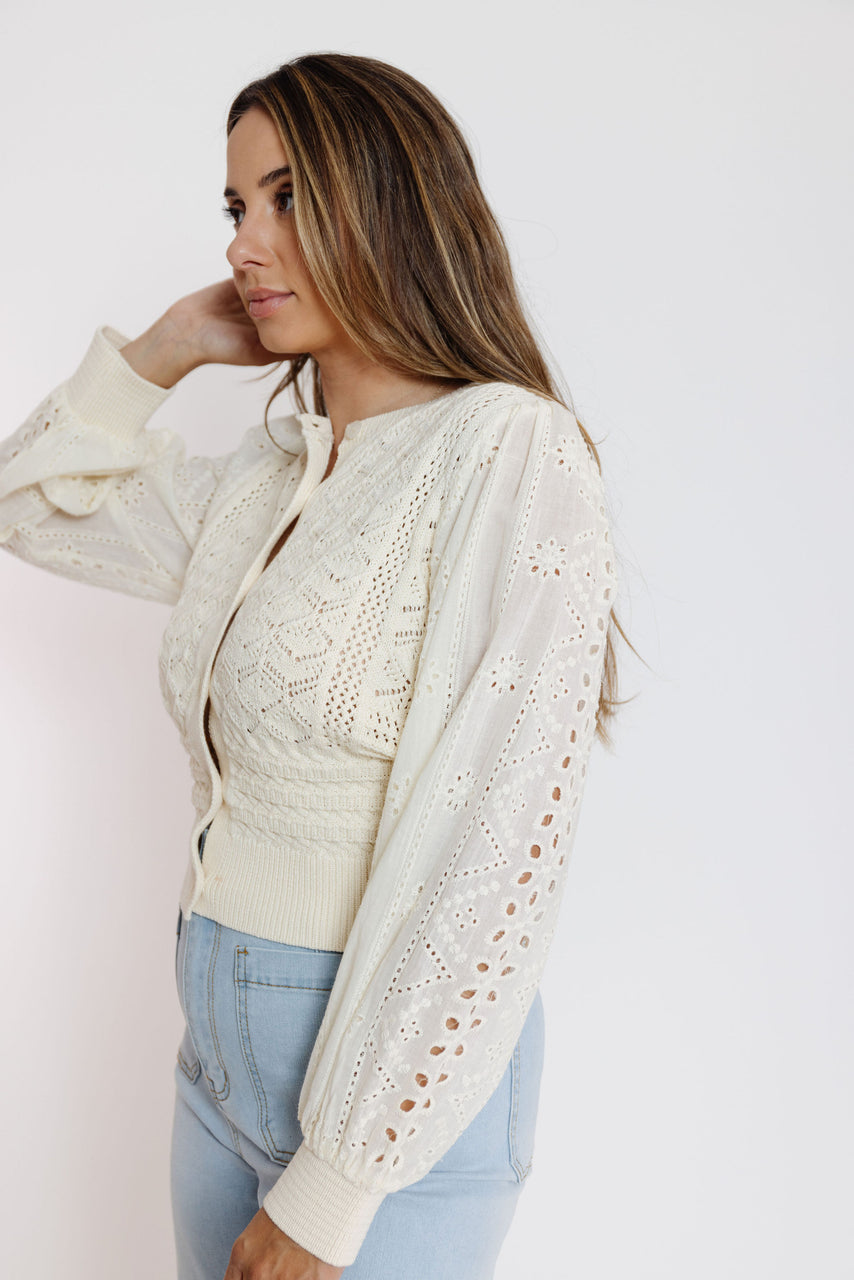 Treson Cardigan in Cream